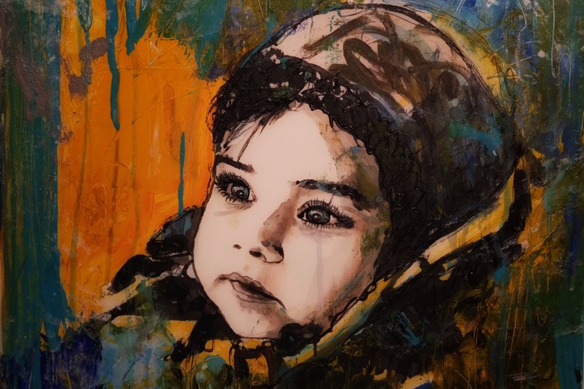 Ausschnitt aus dem Werk "There will be spring" von Iryna Fedorenko aus dem Jahr 2023. Unten sehen Sie das komplette Bild. Quelle: Iryna Fedorenko