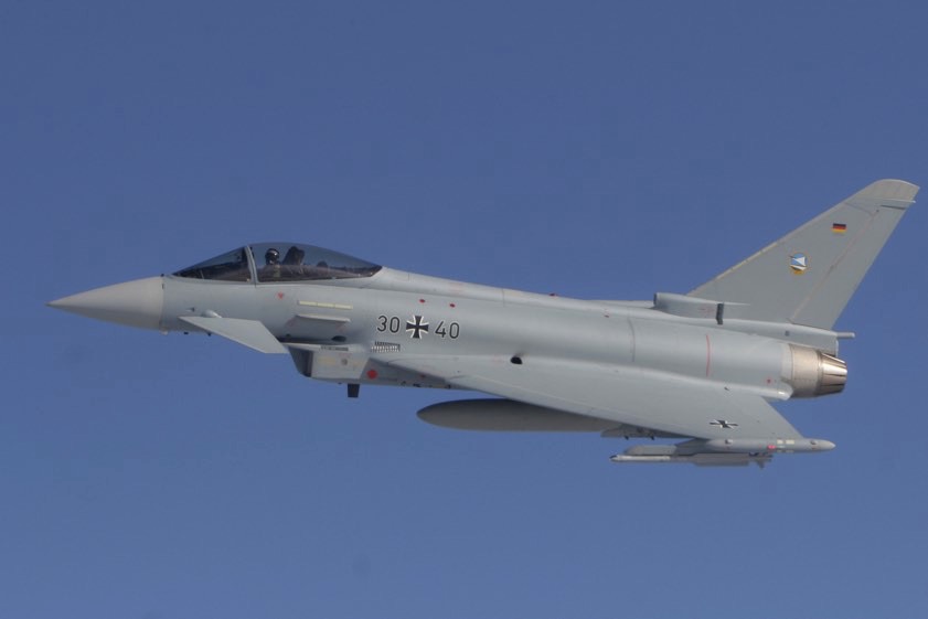 Ein Eurofighter in der Luft. Archivfoto: Airbus Defense and Space