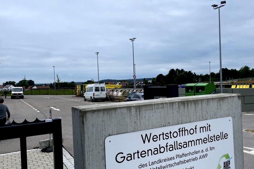 Der Wertstoffhof in der Gemeinde Hohenwart. Foto: Zell