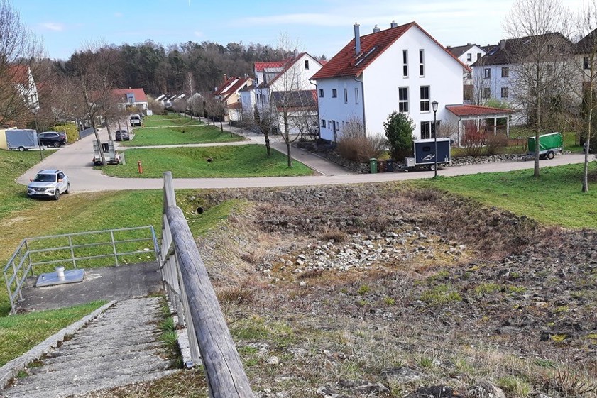 Die Regen-Rückhalte-Becken im Bereich von Pfaffenhofen-Sulzbach entlasten bei Starkregen die Kanalisation. Foto: Stadt Pfaffenhofen