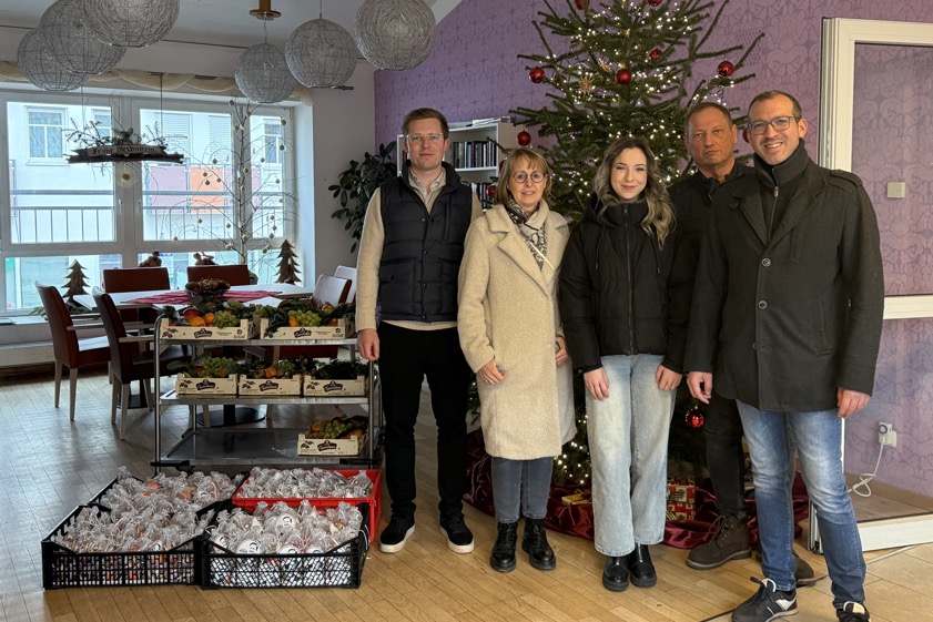 Levin Antoni (von links), Wilma Schöll, Lena Hartmann, Bernd Faltermeier und Markus Hartmann. Foto: oh
