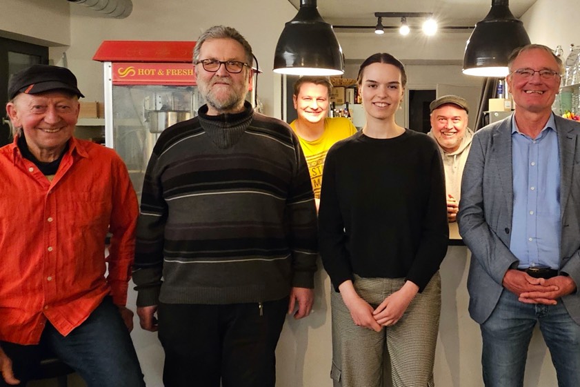 Helmut Hartinger (von links), Erich Trautmannsberger, Leonhard Feiner, Sophia Müller, Markus Käser und Fritz Schäffer. Foto: oh
