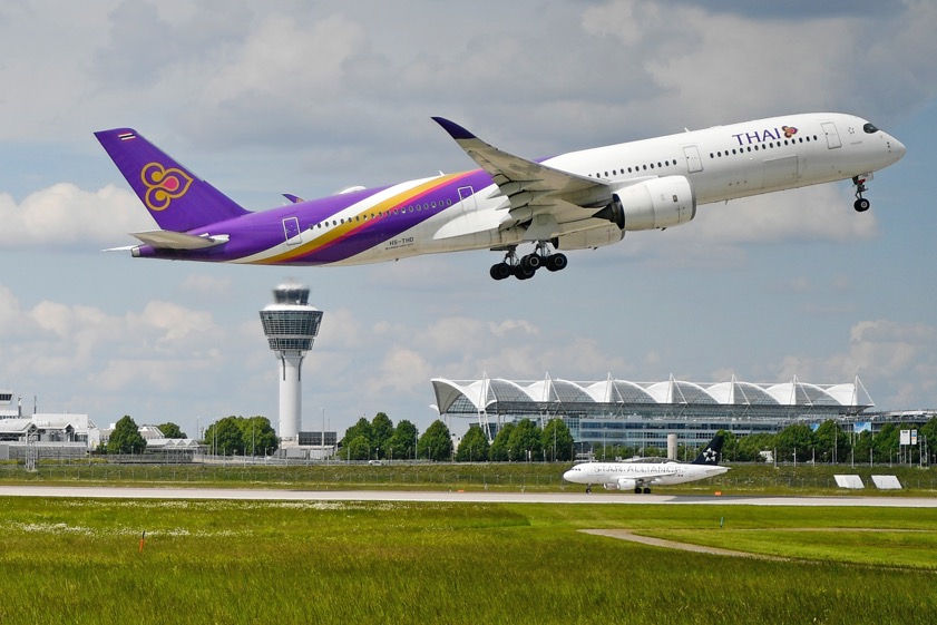 Start eines Airbus-A350-941 der "Thai Airways". Foto: Alex Tino Friedel, FMG