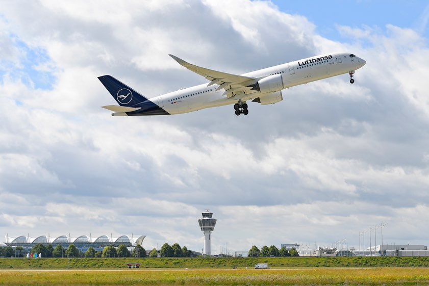 Start eines Airbus-A350-900 der Lufthansa. Foto: Alex Tino Friedel, FMG