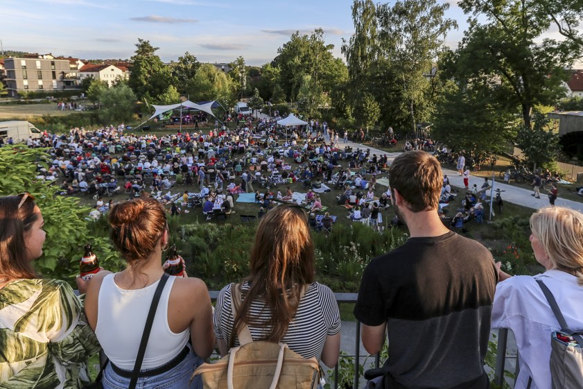 Diesen Donnerstag steigt noch einmal ein Gratis-Konzert im Bürgerpark. Archivfoto: Schaipp