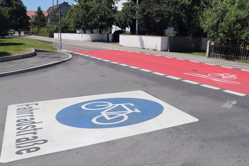 "Die Niederscheyerer Straße ist nun eine Fahrrad-Straße", heißt es aus dem Rathaus. Foto: Stadt Pfaffenhofen
