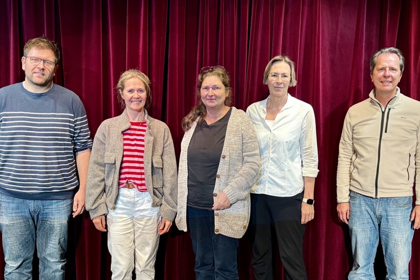 Sebastian Malicki (von links), Julia Götz, Marion Behringer-Weisbrod, Cordula Jany, Maximilian Dochnahl. Foto: Stadt Pfaffenhofen