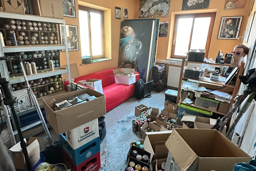Blick in eines der Ateliers. Foto: Stadt Pfaffenhofen