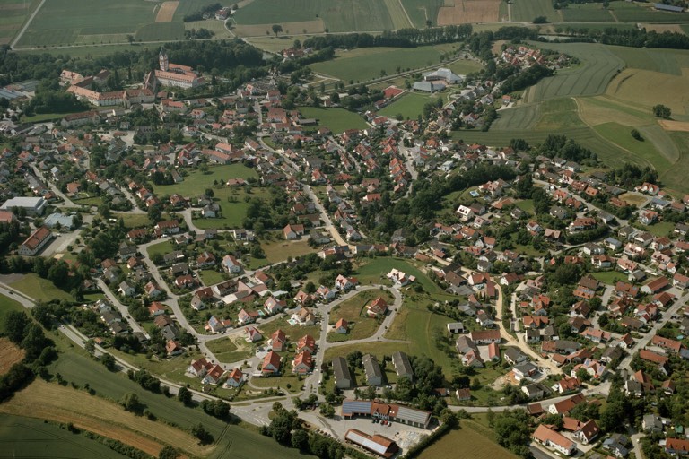 Scheyern aus der Vogel-Perspektive. Foto: Archiv